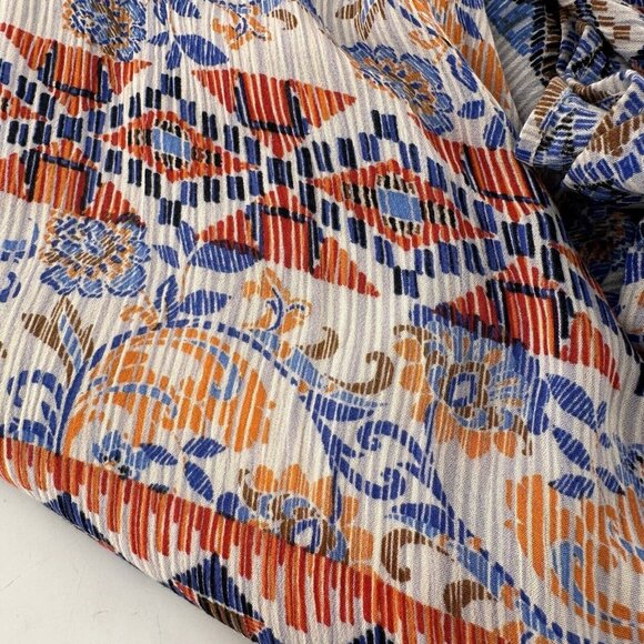 Johnpaulrichard Multicolor Boho Asymmetrical High-Low Skirt Large Stretch Boho - Picture 9 of 12